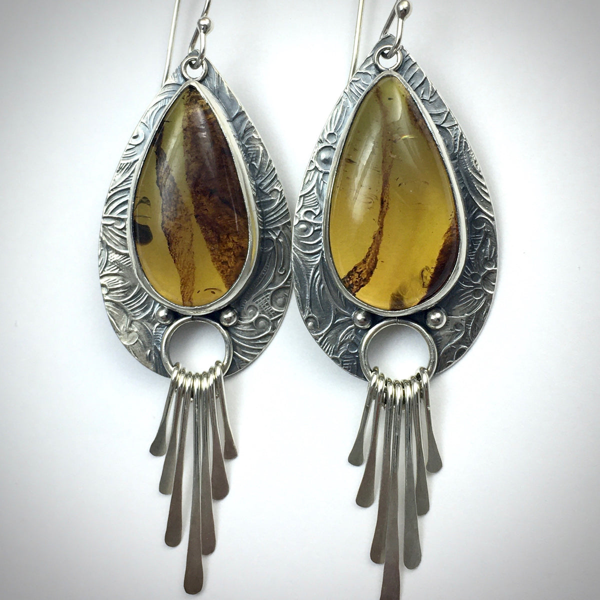 Handcrafted Adelita Amber Earrings