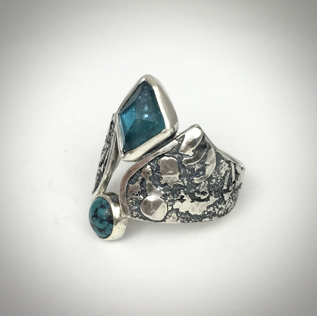 Apatite Turquoise Silver Ring