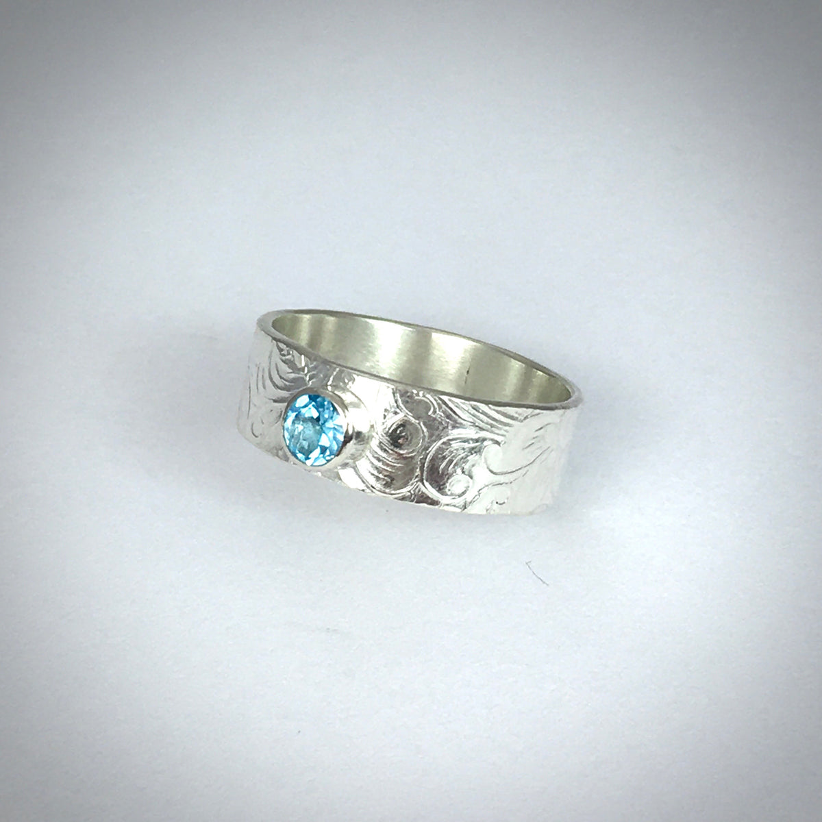 Adelita Ring With Blue Topaz