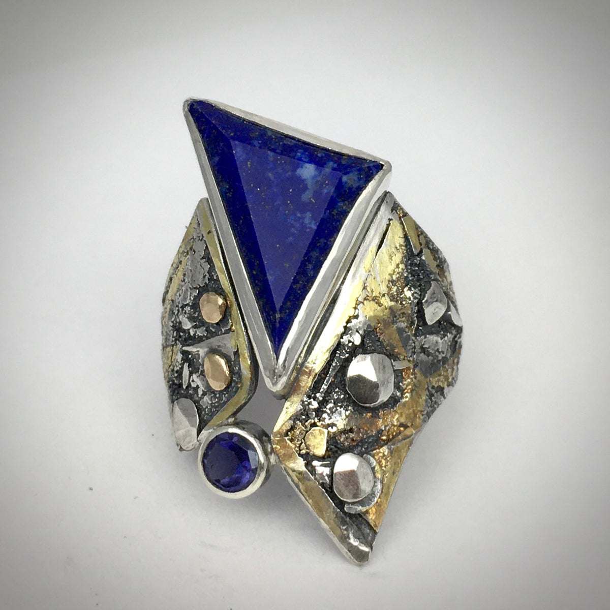Royal Blue Lapis and Lolite Ring
