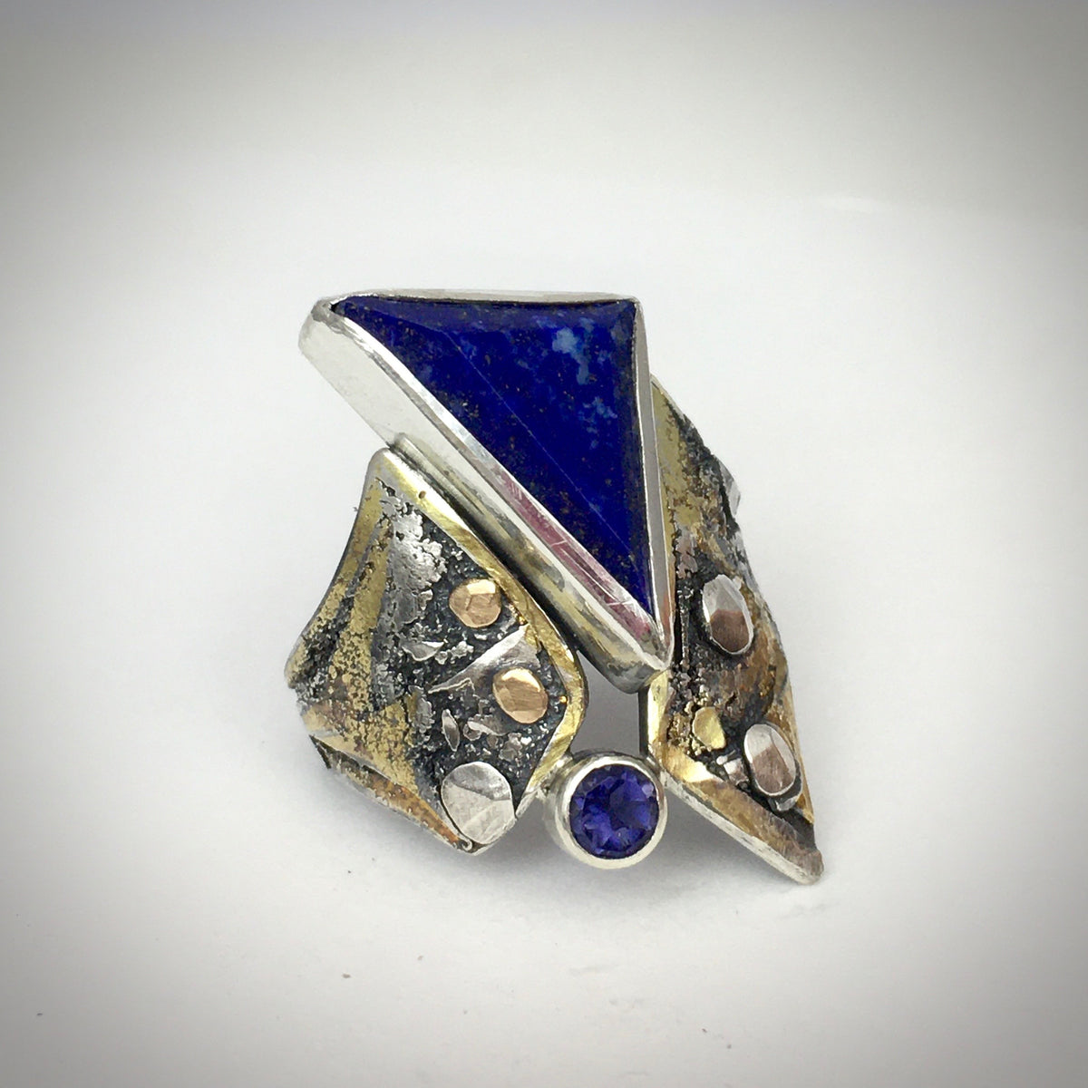 Royal Blue Lapis and Lolite Ring