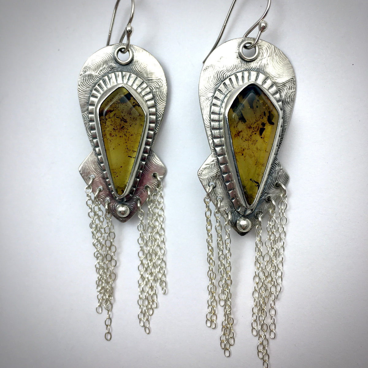 Adelita Drop Amber Earrings