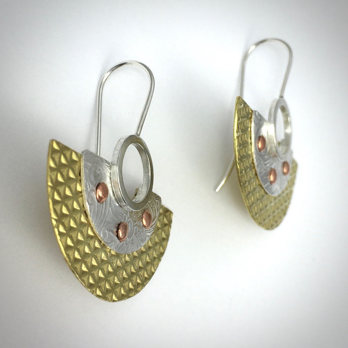 Handcrafted halfmoon earrings